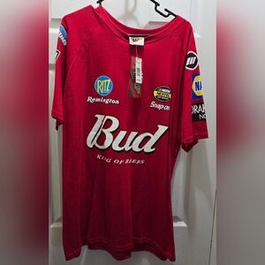 Budweiser Dale JR Red Racing Graphic Tee XL